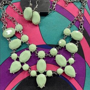 Necklace and earrings